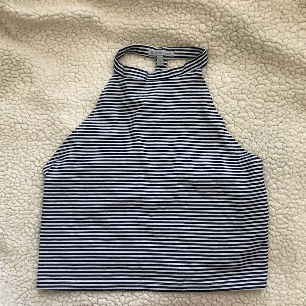 High Neck Crop Top